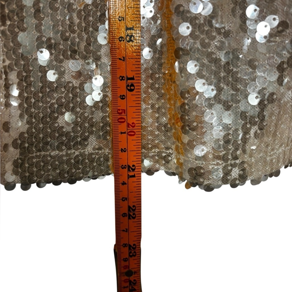 Gianni Bini Kate Sequin V-Neck Long Sleeve Tie Front Cardigan Size Medium NEW - Picture 10 of 11